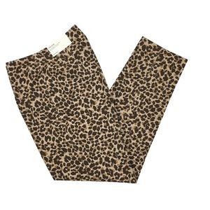 Ann Taylor Animal Print Slim Pant